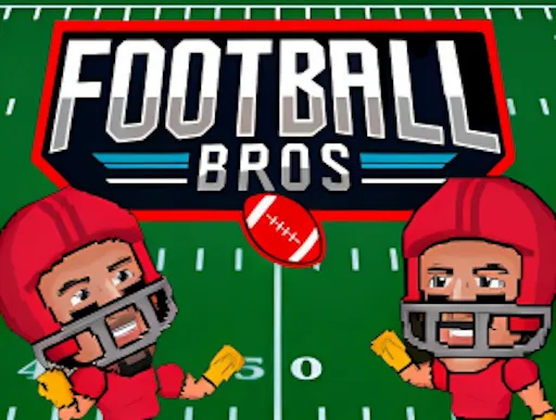 Football Bros characters facing each other on the football field